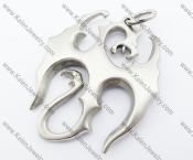 Stainless Steel Fire Dragon Pendant - KJP400043