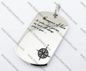 Stainless Steel compass of love Pendant - KJP400063