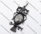 Stainless Steel Owl Pendant KJP170257