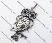 Stainless Steel Owl Pendant KJP170258