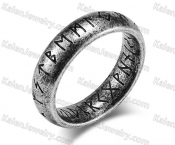 5# to 13# antique black plating Viking Script ring KJRA00021