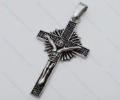 Stainless Steel Jesus Cross Pendant - KJP050567