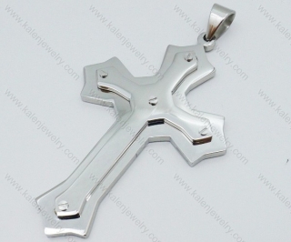 Stainless Steel Cross Pendant - KJP050638