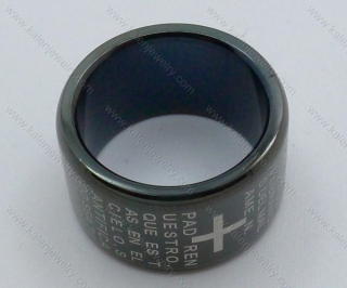 Black Ring Pendant - KJP050387