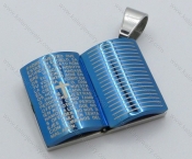 Stainless Steel Bible Pendant - KJP050143