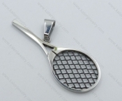 Stainless Steel Racket Pendant - KJP050685