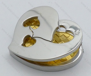 Stainless Steel Gold Heart Pendants of Kalen Jewelry - KJP050694