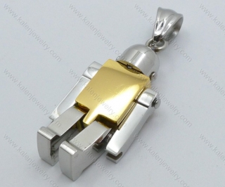Gold Plating Stainless Steel Zegapain Pendant - KJP050790