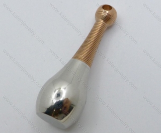 Rose Gold Stainless Steel Perfume Bottle Pendant - KJP050802