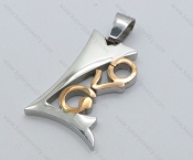 Rose Gold Stainless Steel LOVE Pendant - KJP050857