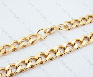 Stainless Steel Gold Plating Necklaces - KJN200007