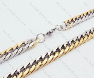 Stainless Steel Gold Plating Necklace - KJN200022