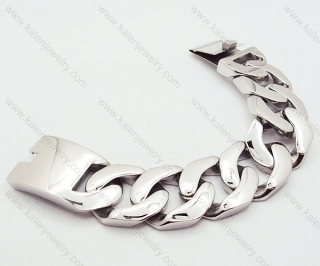 316L Stainless Steel Big & Heavy Bracelet For Men - KJB200017