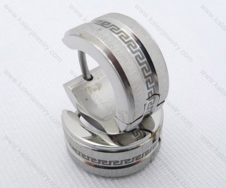 Wholesale Stainless Steel Classical Cutting Earrings KJE050401