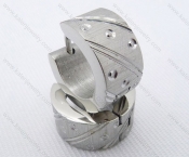 Wholesale Stainless Steel Classical Cutting Earrings KJE050415