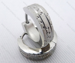Wholesale Stainless Steel Classical Cutting Earrings KJE050435