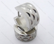 Wholesale Stainless Steel Classical Cutting Earrings KJE050439