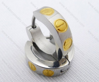 Wholesale Stainless Steel Classical Cutting Earrings KJE050444
