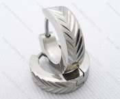 Wholesale Stainless Steel Classical Cutting Earrings KJE050448