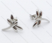 Epoxy Stainless Steel Dragonfly Earrings