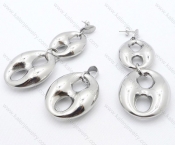 Steel Jewelry Sets including Earring and Pendant