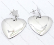 Stainless Steel Heart Earrings For Girl