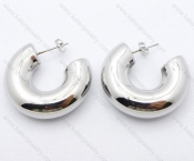 Silver Plated Elegant Stainless Steel Cartoon Earrings - KJE050097