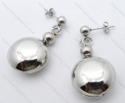 Stainless Steel Cartoon Big Ball Earrings Wholesale - KJE050254