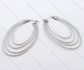 Wholesale Stainless Steel Line Earrings - KJE050488