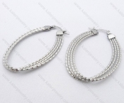 Wholesale Stainless Steel Line Earrings - KJE050489