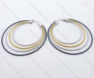 Wholesale Stainless Steel Line Earrings - KJE050492
