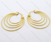 Wholesale Stainless Steel Line Earrings - KJE050493