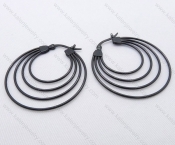 Wholesale Stainless Steel Line Earrings - KJE050495