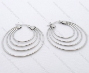 Wholesale Stainless Steel Line Earrings - KJE050496