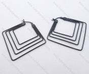 Wholesale Stainless Steel Line Earrings - KJE050497