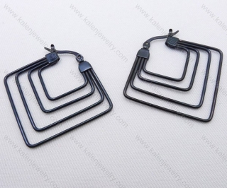 Wholesale Stainless Steel Line Earrings - KJE050498