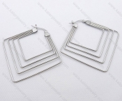Wholesale Stainless Steel Line Earrings - KJE050499