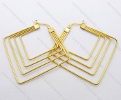 Wholesale Stainless Steel Line Earrings - KJE050500