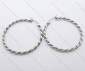 Wholesale Stainless Steel Line Earrings - KJE050503