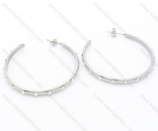 Wholesale Stainless Steel Line Earrings - KJE050525