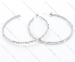 Wholesale Stainless Steel Line Earrings - KJE050526