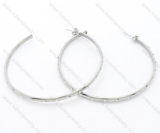 Wholesale Stainless Steel Line Earrings - KJE050527