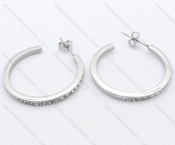 Wholesale Stainless Steel Line Earrings - KJE050528