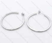 Wholesale Stainless Steel Line Earrings - KJE050530