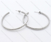 Wholesale Stainless Steel Line Earrings - KJE050532