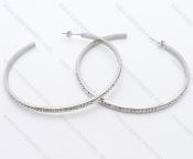 Wholesale Stainless Steel Line Earrings - KJE050534