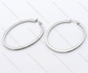 Wholesale Stainless Steel Line Earrings - KJE050536