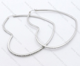Wholesale Stainless Steel Line Earrings - KJE050540