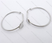 Wholesale Stainless Steel Line Earrings - KJE050598