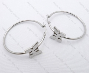 Wholesale Stainless Steel Line Earrings - KJE050600